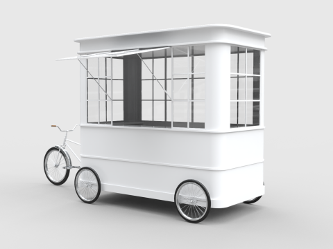 Bike Food Cart 3D मॉडल