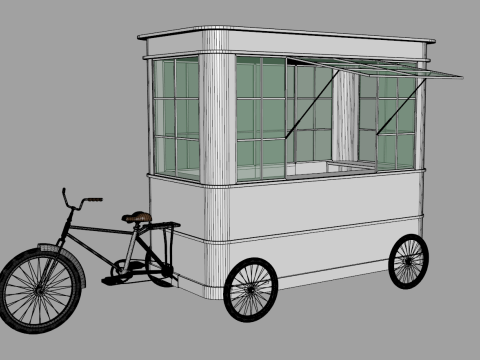 Bike Food Cart 3D मॉडल
