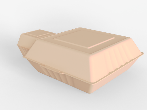 Biodegradable Food Containers 3Dモデル