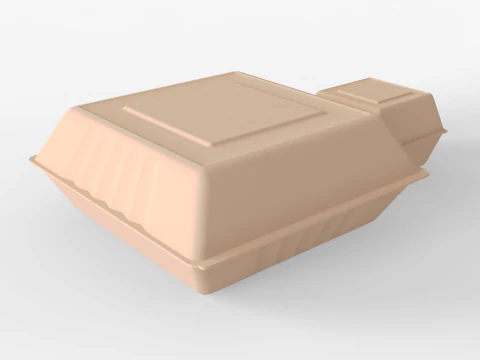 Biodegradable Food Containers 3D Model