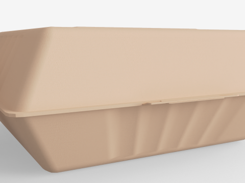 Biodegradable Food Containers 3Dモデル