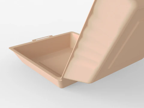 Biodegradable Food Containers 3D Model
