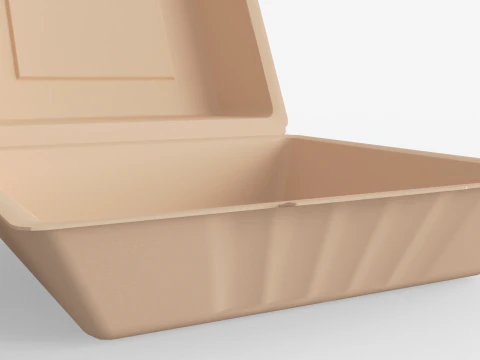 Biodegradable Food Containers 3D Model