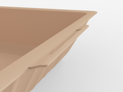 Biodegradable Food Containers 3Dモデル