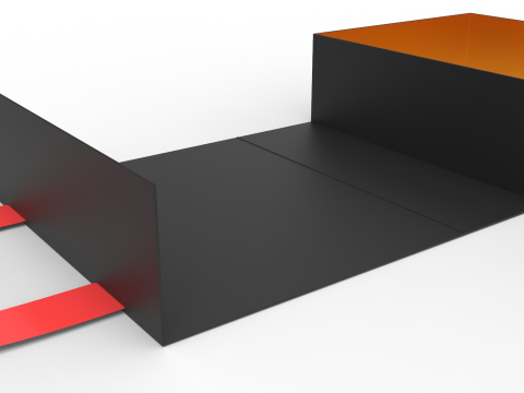 Box with Double Strip 3D Model