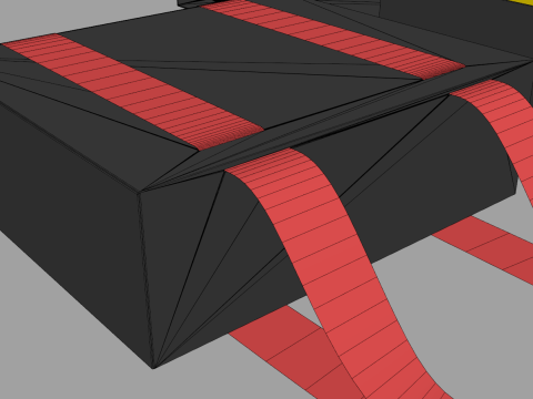Box with Double Strip 3D Model