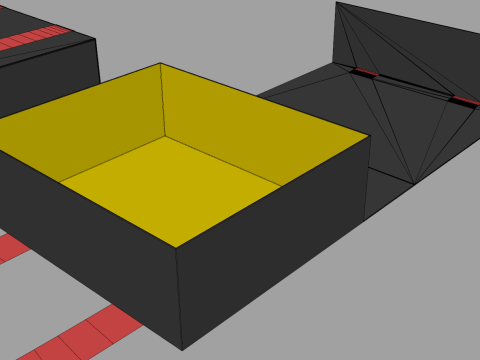 Box with Double Strip 3D Model
