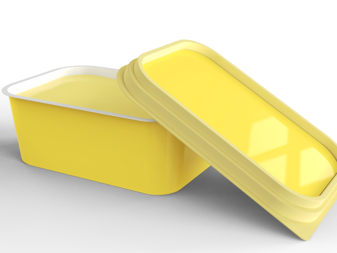 Butter Tub 3Dモデル