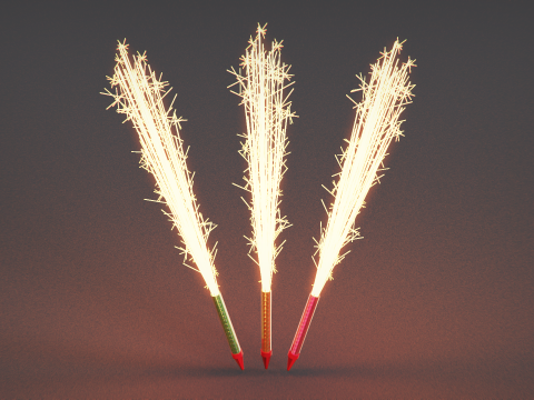 Cake Sparkler 3Dモデル
