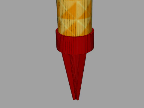 Cake Sparkler 3D Model