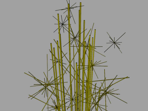 Cake Sparkler 3D Model