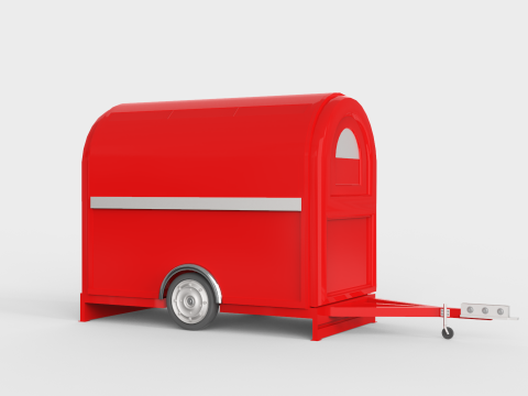 Camper Food Cart 3D Модель