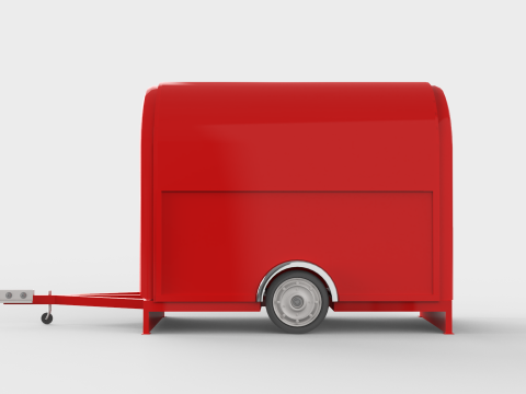 Camper Food Cart 3D Model