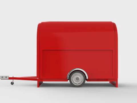 Camper Food Cart 3D Model