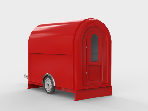 Camper Food Cart 3D Model