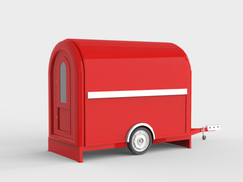 Camper Food Cart 3D Model