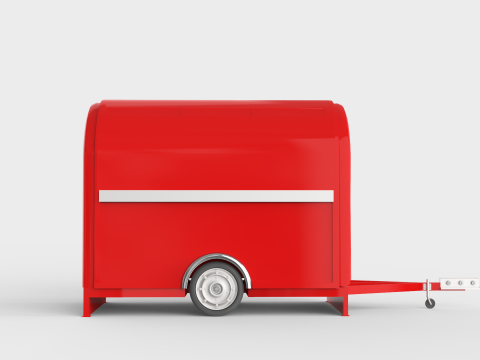 Camper Food Cart 3D Model