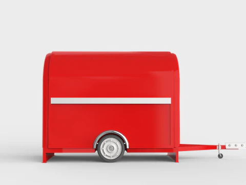 Camper Food Cart 3D Model