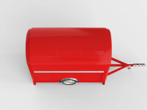 Camper Food Cart 3D Model
