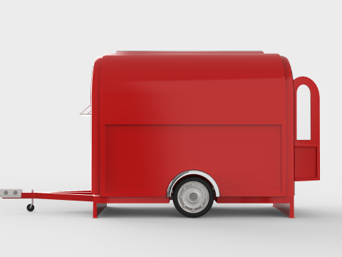 Camper Food Cart 3D Model