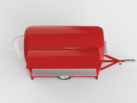 Camper Food Cart 3D Model