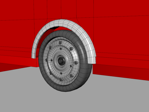 Camper Food Cart 3D Model
