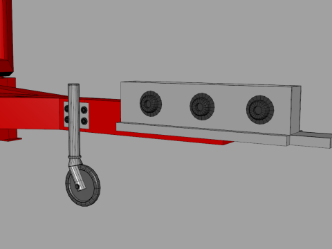Camper Food Cart 3D Model