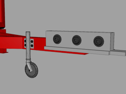 Camper Food Cart 3D Model