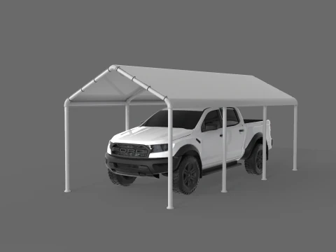 Autozelt 3x6 Meter 3D Modell