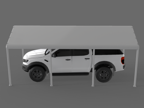 Car Tent 3x6 Meters 3D Модель
