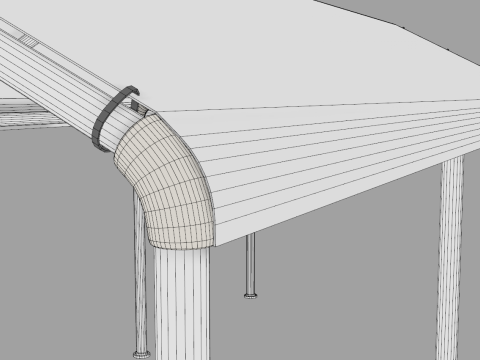 Car Tent 3x6 Meters 3D Модель