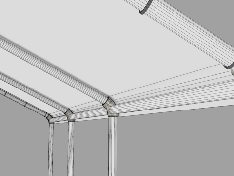 Car Tent 3x6 Meters 3D Модель