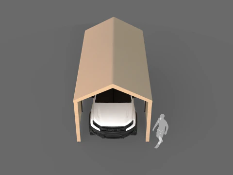 Car Tent Garage 3D Model