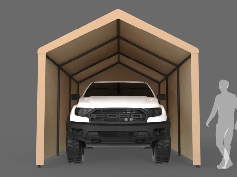 Car Tent Garage 3D Model