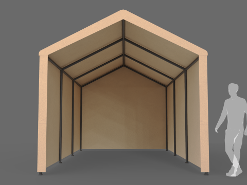 Car Tent Garage Model 3D