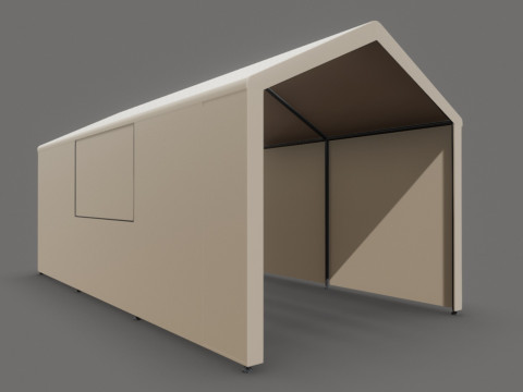 Car Tent Garage Model 3D