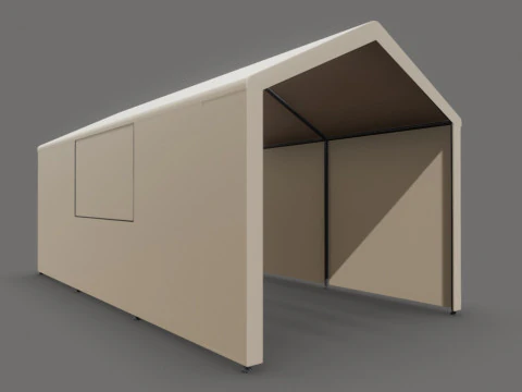 Car Tent Garage 3D Model