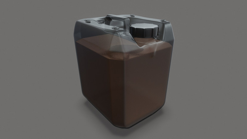 Carboy Container 3D Model .c4d .max .obj .3ds .fbx .stl .blend 