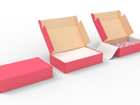 Cardboard Box Modèle 3D