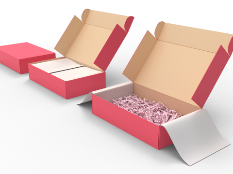 Cardboard Box Modello 3D