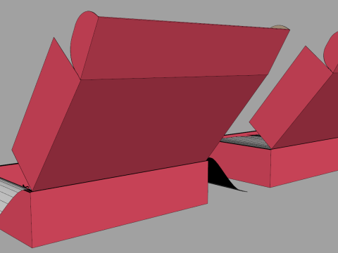 Cardboard Box Modello 3D