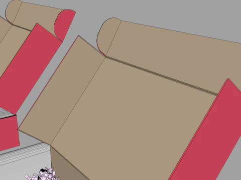 Cardboard Box 3D Model