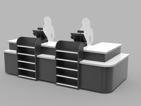 Cashier Counter Table 3D 模型