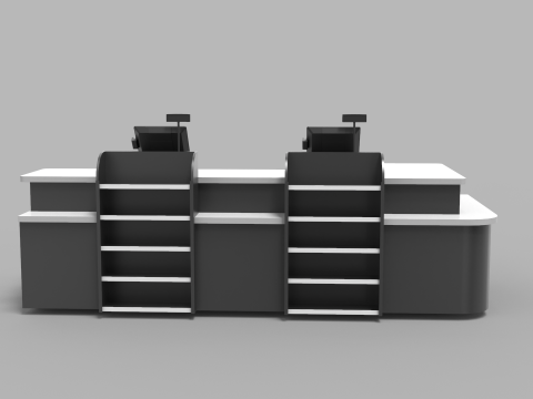 Cashier Counter Table Model 3D