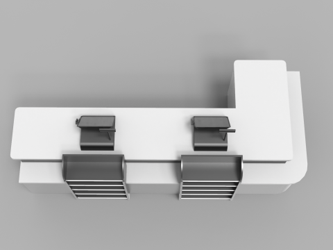 Cashier Counter Table Model 3D