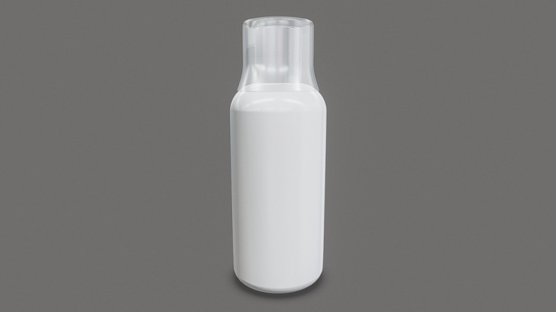 Catalyst - Small Plastic Bottle Model 3D .c4d .max .obj .3ds .fbx .stl .blend