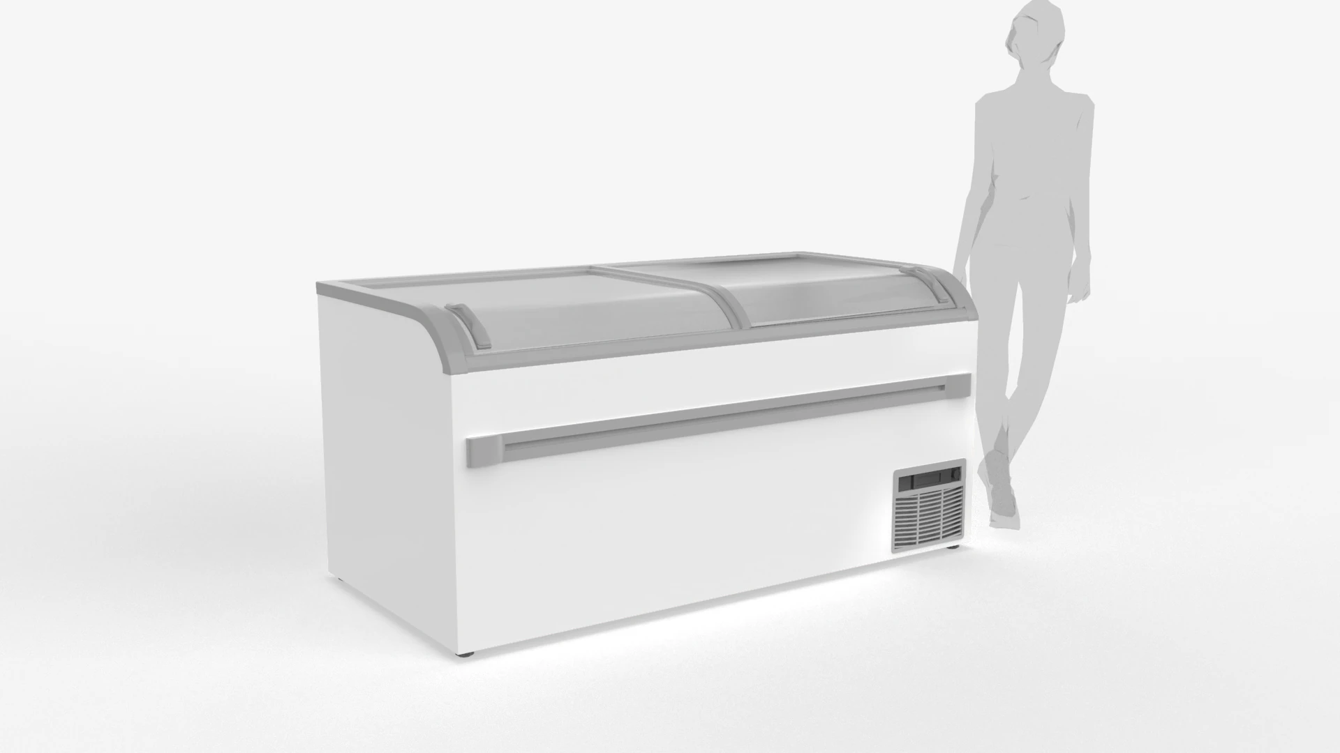 Chest Freezer 3D Model .c4d .max .obj .3ds .fbx .stl .blend 
