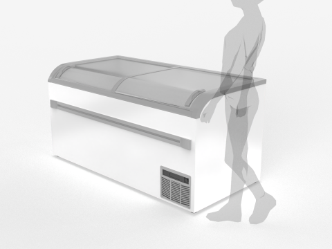Chest Freezer Modello 3D