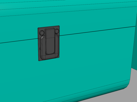 Children Cardboard Chest Suitcase 3D Model