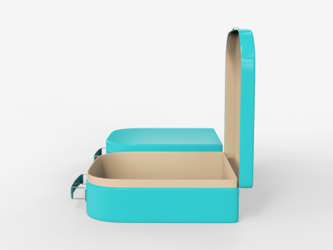 Children Cardboard Suitcase 3D Model
